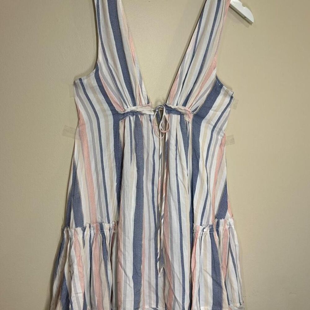 Ocean Drive Women's SM Striped Beach Dress Coastal Summer Vacation